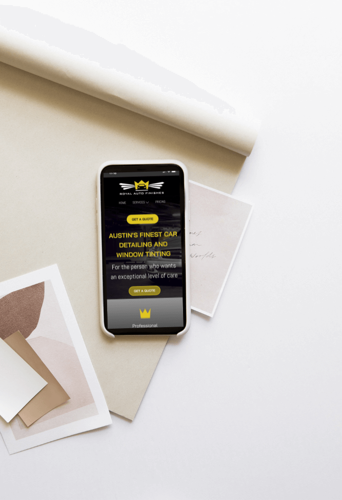 Results and Co Client Portfolio Template Royal Auto Finishes iPhone